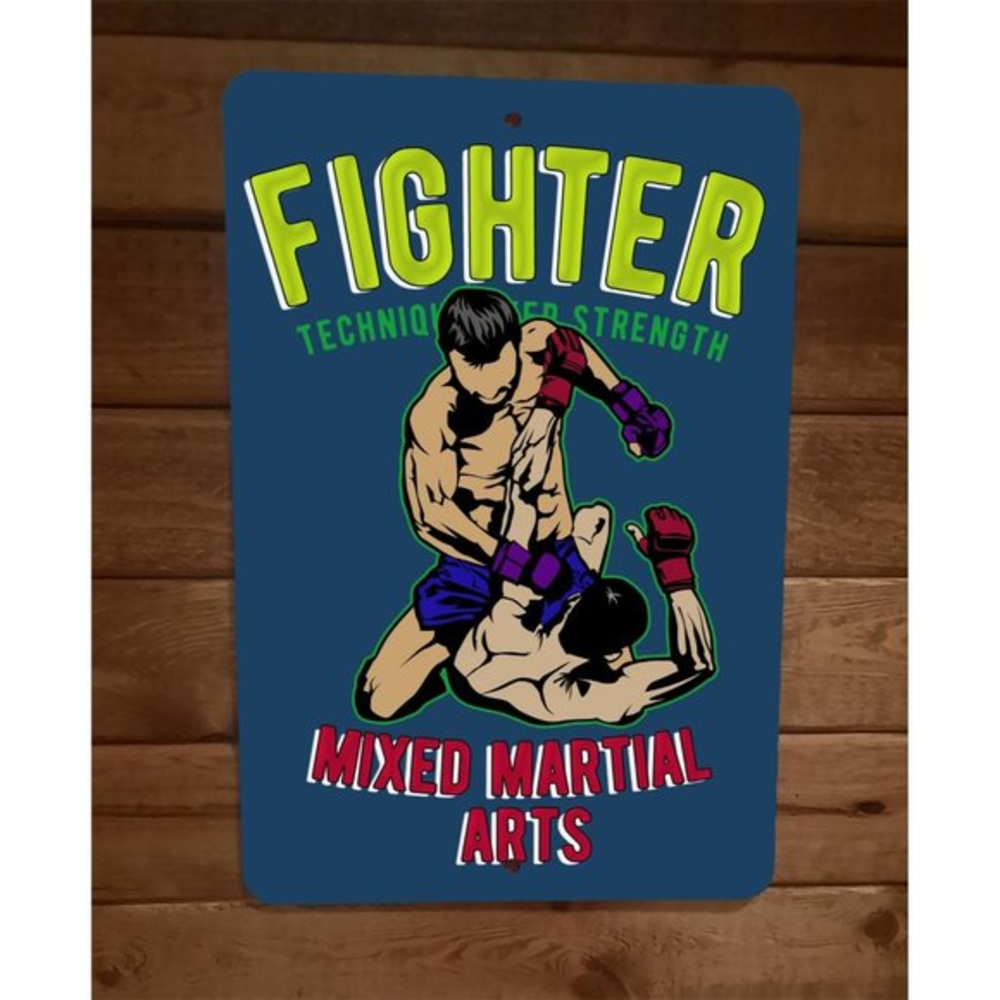 MMA Mixed Martial Arts Fighter Sports‎ 8x12 Metal Wall Sign Poster